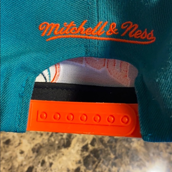 Miami Dolphins Mitchell and Ness Strap Back - Picture 2 of 3